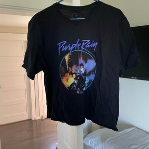 Price purple rain cropped boxy tshirt
